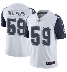 Men's Nike Dallas Cowboys #59 Anthony Hitchens Limited White Rush Vapor Untouchable NFL Jersey