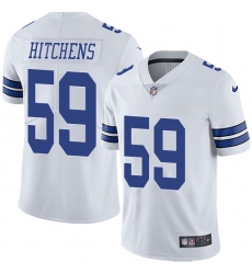 Men's Nike Dallas Cowboys #59 Anthony Hitchens White Vapor Untouchable Limited Player NFL Jersey