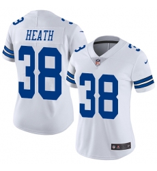 Women's Nike Dallas Cowboys #38 Jeff Heath White Vapor Untouchable Limited Player NFL Jersey