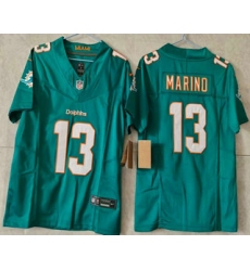 Women's Miami Dolphins #13 Dan Marino Limited Green FUSE Vapor Jersey