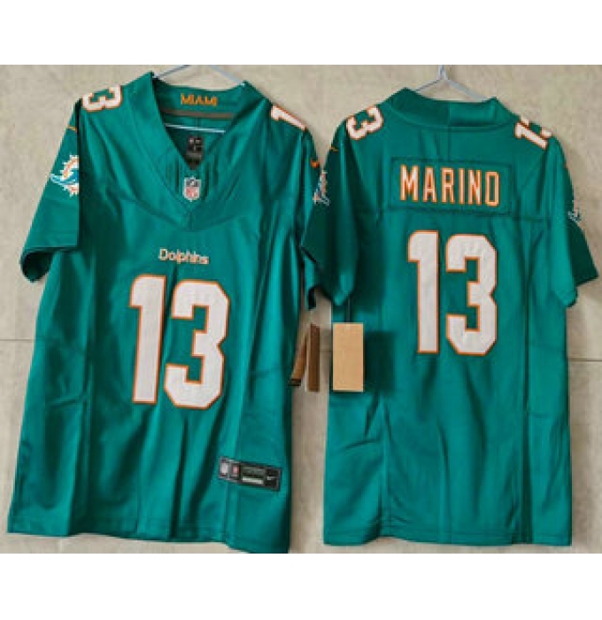 Women's Miami Dolphins #13 Dan Marino Limited Green FUSE Vapor Jersey