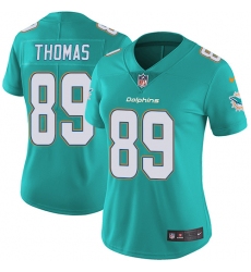 Women's Nike Miami Dolphins #89 Julius Thomas Aqua Green Team Color Vapor Untouchable Limited Player NFL Jersey