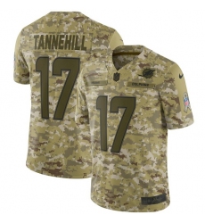 Youth Nike Miami Dolphins #17 Ryan Tannehill Limited Camo 2018 Salute to Service NFL Jersey