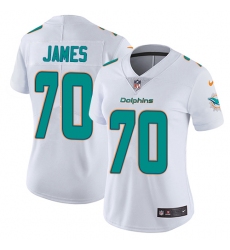 Women's Nike Miami Dolphins #70 Ja'Wuan James White Vapor Untouchable Limited Player NFL Jersey