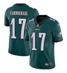Men's Nike Philadelphia Eagles #17 Harold Carmichael Midnight Green Team Color Vapor Untouchable Limited Player NFL Jersey