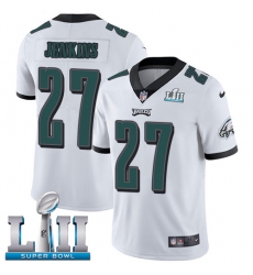 Youth Nike Philadelphia Eagles #27 Malcolm Jenkins White Vapor Untouchable Limited Player Super Bowl LII NFL Jersey