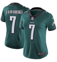 Women's Nike Philadelphia Eagles #7 Ron Jaworski Midnight Green Team Color Vapor Untouchable Limited Player NFL Jersey
