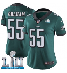 Women's Nike Philadelphia Eagles #55 Brandon Graham Midnight Green Team Color Vapor Untouchable Limited Player Super Bowl LII NFL Jersey
