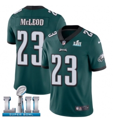 Men's Nike Philadelphia Eagles #23 Rodney McLeod Midnight Green Team Color Vapor Untouchable Limited Player Super Bowl LII NFL Jersey