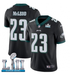 Youth Nike Philadelphia Eagles #23 Rodney McLeod Black Alternate Vapor Untouchable Limited Player Super Bowl LII NFL Jersey