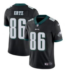 Men's Nike Philadelphia Eagles #86 Zach Ertz Black Alternate Vapor Untouchable Limited Player NFL Jersey