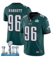 Youth Nike Philadelphia Eagles #96 Derek Barnett Midnight Green Team Color Vapor Untouchable Limited Player Super Bowl LII NFL Jersey