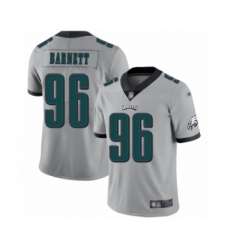 Youth Philadelphia Eagles #96 Derek Barnett Limited Silver Inverted Legend Football Jersey