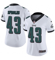 Women's Nike Philadelphia Eagles #43 Darren Sproles White Vapor Untouchable Limited Player NFL Jersey