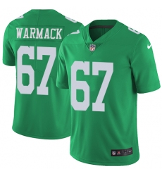 Youth Nike Philadelphia Eagles #67 Chance Warmack Limited Green Rush Vapor Untouchable NFL Jersey