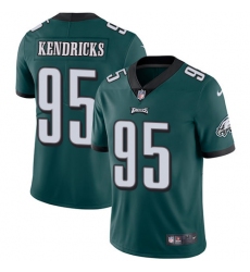 Men's Nike Philadelphia Eagles #95 Mychal Kendricks Midnight Green Team Color Vapor Untouchable Limited Player NFL Jersey