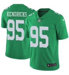 Youth Nike Philadelphia Eagles #95 Mychal Kendricks Limited Green Rush Vapor Untouchable NFL Jersey