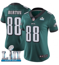 Women's Nike Philadelphia Eagles #88 Trey Burton Midnight Green Team Color Vapor Untouchable Limited Player Super Bowl LII NFL Jersey