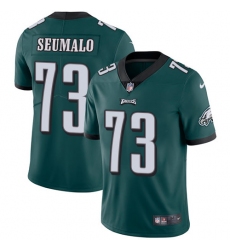 Youth Nike Philadelphia Eagles #73 Isaac Seumalo Midnight Green Team Color Vapor Untouchable Limited Player NFL Jersey
