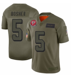 Youth Atlanta Falcons #5 Matt Bosher Limited Camo 2019 Salute to Service Football Jersey