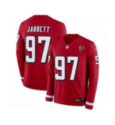 Youth Nike Atlanta Falcons #97 Grady Jarrett Limited Red Therma Long Sleeve NFL Jersey