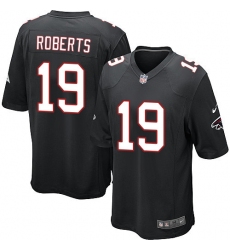 Men's Nike Atlanta Falcons #19 Andre Roberts Game Black Alternate NFL Jersey