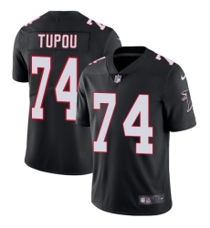 Youth Nike Atlanta Falcons #74 Tani Tupou Black Alternate Vapor Untouchable Limited Player NFL Jersey