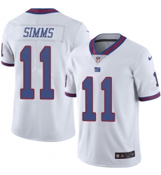 Youth Nike New York Giants #11 Phil Simms Limited White Rush Vapor Untouchable NFL Jersey