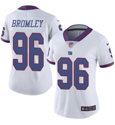 Women's Nike New York Giants #96 Jay Bromley Limited White Rush Vapor Untouchable NFL Jersey