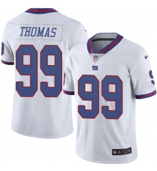 Men's Nike New York Giants #99 Robert Thomas Limited White Rush Vapor Untouchable NFL Jersey