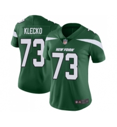 Women's New York Jets #73 Joe Klecko Green Team Color Vapor Untouchable Limited Player Football Jersey