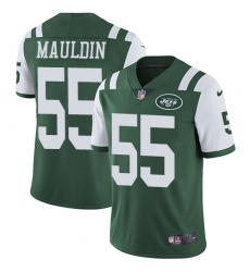 Men's Nike New York Jets #55 Lorenzo Mauldin Green Team Color Vapor Untouchable Limited Player NFL Jersey
