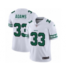 Men's New York Jets #33 Jamal Adams Limited White Team Logo Fashion Football Jersey