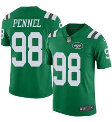 Youth Nike New York Jets #98 Mike Pennel Limited Green Rush Vapor Untouchable NFL Jersey
