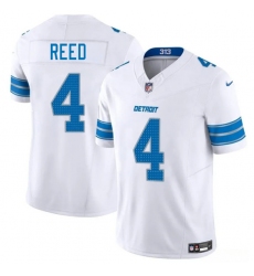 Men's Detroit Lions #4 D.J. Reed White 2025 F.U.S.E. Vapor Limited Football Stitched Jersey