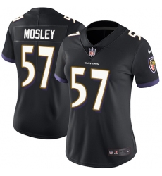 Women's Nike Baltimore Ravens #57 C.J. Mosley Black Alternate Vapor Untouchable Limited Player NFL Jersey