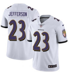 Men's Nike Baltimore Ravens #23 Tony Jefferson White Vapor Untouchable Limited Player NFL Jersey