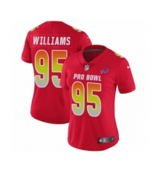 Women's Nike Buffalo Bills #95 Kyle Williams Limited Red AFC 2019 Pro Bowl NFL Jersey