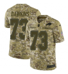 Men's Nike Buffalo Bills #73 Dion Dawkins Limited Camo 2018 Salute to Service NFL Jersey