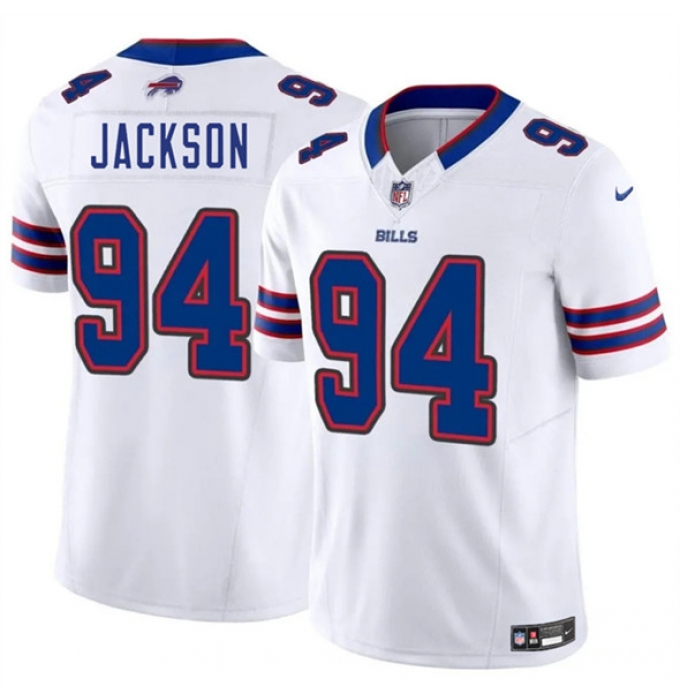 Men's Buffalo Bills #94 Maxwell Hairston White 2025 Draft F.U.S.E. Vapor Untouchable Limited Football Stitched Jersey