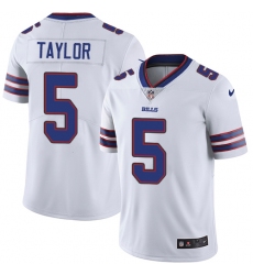Men's Nike Buffalo Bills #5 Tyrod Taylor White Vapor Untouchable Limited Player NFL Jersey
