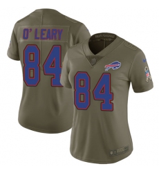 Women's Nike Buffalo Bills #84 Nick O'Leary Limited Olive 2017 Salute to Service NFL Jersey