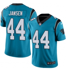 Youth Nike Carolina Panthers #44 J.J. Jansen Blue Alternate Vapor Untouchable Limited Player NFL Jersey