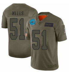 Women's Carolina Panthers #51 Sam Mills Limited Camo 2019 Salute to Service Football Jersey