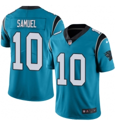 Men's Nike Carolina Panthers #10 Curtis Samuel Blue Alternate Vapor Untouchable Limited Player NFL Jersey