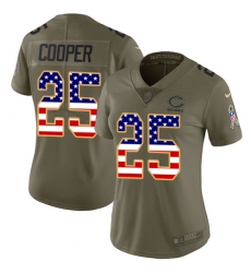 Women's Nike Chicago Bears #25 Marcus Cooper Limited Olive/USA Flag Salute to Service NFL Jersey