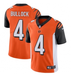 Youth Nike Cincinnati Bengals #4 Randy Bullock Vapor Untouchable Limited Orange Alternate NFL Jersey