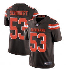 Youth Nike Cleveland Browns #53 Joe Schobert Brown Team Color Vapor Untouchable Limited Player NFL Jersey