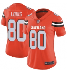 Women's Nike Cleveland Browns #80 Ricardo Louis Orange Alternate Vapor Untouchable Limited Player NFL Jersey
