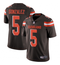 Youth Nike Cleveland Browns #5 Zane Gonzalez Brown Team Color Vapor Untouchable Limited Player NFL Jersey